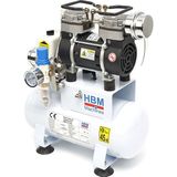HBM low noise airbrush compressor 4 liter, model 2