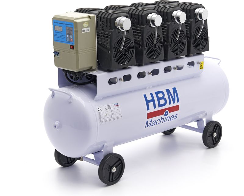 Professionele Low Noise Compressor - 120 Liter - 400 Liter Per Minuut - Olieloos