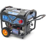 HBM 3800 Watt Krachtstroom Generator, Aggregaat Met 459 cc Benzinemotor,  400V/230V/2 x 12V