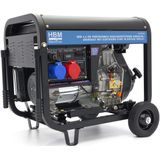 HBM 4400 Watt Generator, Aggregaat Met 452 cc Dieselkrachtstroom Motor, 400V / 230V