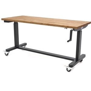 HBM - Werkbank - 152 cm - Houten Tafelblad - Verrijdbaar