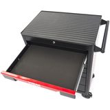 Gereedschapswagen - Zwart/Rood - Staal - 7 Laden - Vergrendelingssysteem