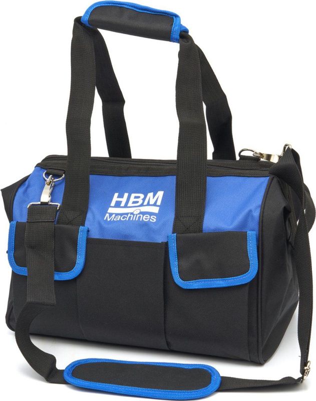HBM - Gereedschapstas - Zwart - Ruim Open Vak - Afneembare Schouderhengsels