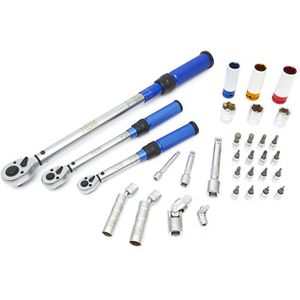 Professioneel - Momentsleutelset - 32 Delig - Inclusief Verlengstukken en Koppelingen - Hoogwaardig CR-V Materiaal