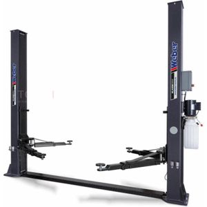 Weber - Professionele 2 Koloms Hydraulische Hefbrug - Zwart - 4,2 Ton - Elektronische Ontgrendeling