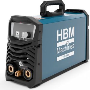HBM - TIG 200P - Lasapparaat - Zwart - Stroomsterkte 10A tot 200A