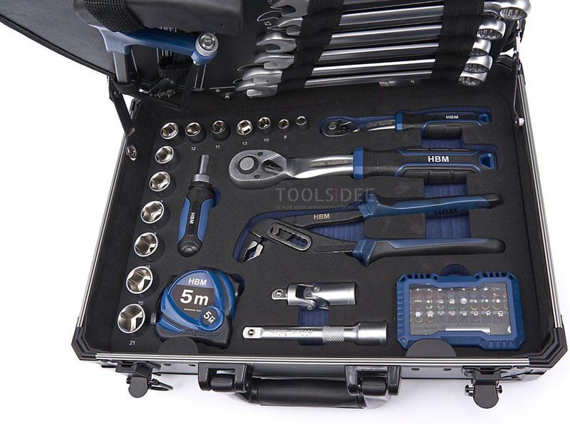 HBM - Gereedschapskoffer - 111-Delig - Compact - Stevig