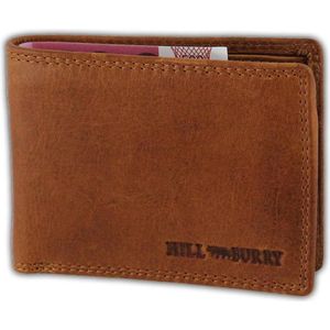 Hillburry V88806 Compacte Leren Heren Portemonnee - Billfold - Bruin