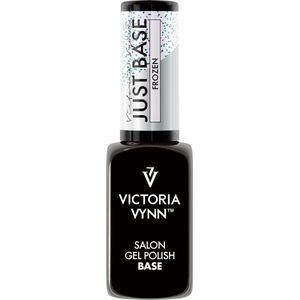 Victoria Vynn – Just Base Frozen 8 ml - rubberbase roze - flakes - folies - gellak - gelpolish - gel - lak - polish - gelnagels - nagels - manicure - nagelverzorging - nagelstyliste - uv / led - nagelstylist - callance