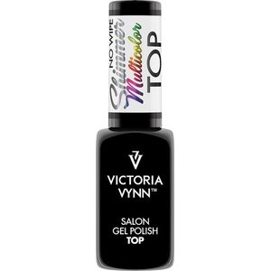 Victoria Vynn – Top Coat Shimmer Multicolor No Wipe 8 ml - multi color glitter topcoat - gellak - gelpolish - gel - lak - polish - gelnagels - acrylnagels - polygel - nagels - nagelverzorging - nagelstyliste - uv / led -