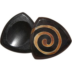 Handgemaakte buffelhoorn 2-pack plectrum gebrand 3.00 mm