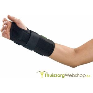 D-Ring polsbrace : Lengte: KORT, Polsomtrek: Small (13-16 cm), Linker/rechterhand: Rechterhand