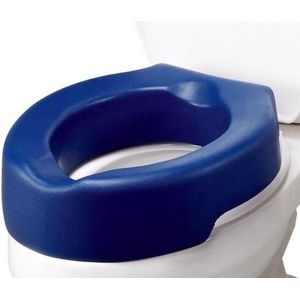 Toiletverhoger in contrastkleur: 10 cm - donkerblauw