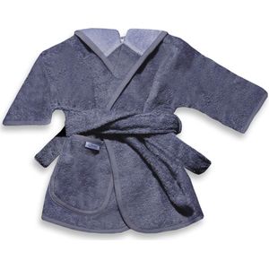 Badjas Uni Line, Antraciet 0-12mnd