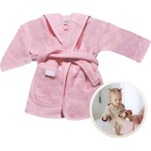 Badjas Uni Line, Roze 1-2jr