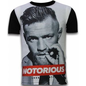 Notorious - Digital Rhinestone T-shirt - Zwart