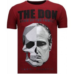 The Don Skull - Rhinestone T-shirt - Navy