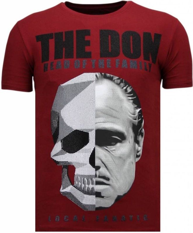 The Don Skull - Rhinestone T-shirt - Navy
