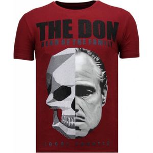 The Don Skull - Rhinestone T-shirt - Navy