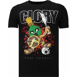 Glory Martial - Rhinestone T-shirt - Zwart