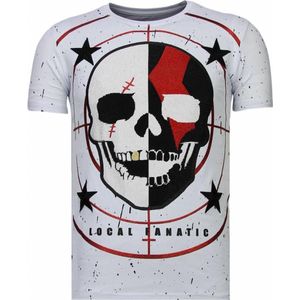 God Of War - Rhinestone T-shirt - Wit