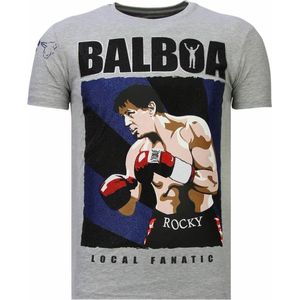 Balboa - Rhinestone T-shirt - Grijs