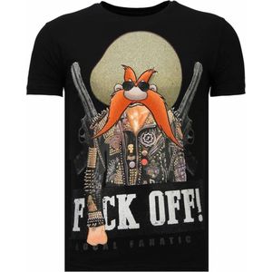 Bandit Chief - Rhinestone T-shirt - Zwart