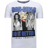 Killer Bitch - Rhinestone T-shirt - Navy