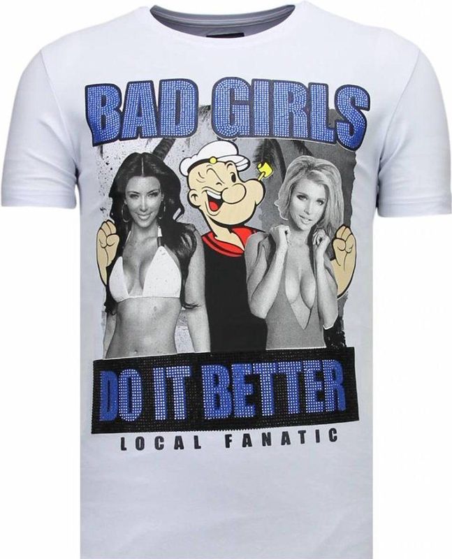 Killer Bitch - Rhinestone T-shirt - Navy