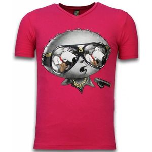 Mascherano Stewie Dog - T-shirt - Fuschia