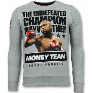 Mayweather Trui - Floyd Heren Sweater - Grijs