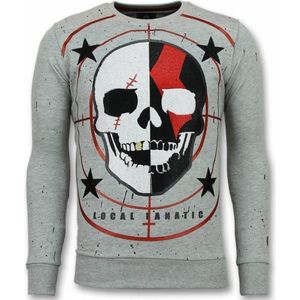 Skull Trui - God of War Heren Sweater - Grijs