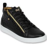 Cash Money Schoenen sneaker croc black gold