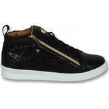 Cash Money Schoenen sneaker croc black gold