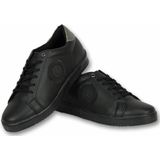 Heren Schoenen - Heren Sneaker Tiger Black - CMS16 - Zwart