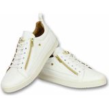 Heren Schoenen - Heren Sneaker Bee White Gold - CMS97 - Wit