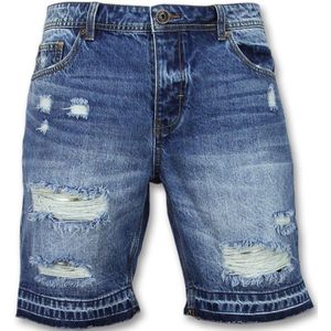 Korte Spijkerbroek Mannen - Shorts Heren Sale - J965 - Blauw