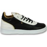 Schoenen Heren Online - Mannen Sneaker Luxury Black White - CMS72 - Zwart