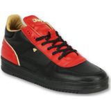 Mannen Schoenen Sneakers - Luxury Black Red- CMS72 - Rood