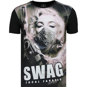 Marilyn Monroe T shirts - SWAG - Zwart