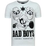 Bad Angel - Coole T shirt Heren - 6318W - Wit
