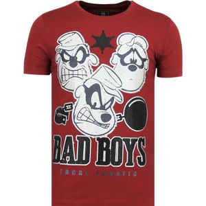 Beagle Boys - Funny T shirt Mannen - 6319B - Bordeaux