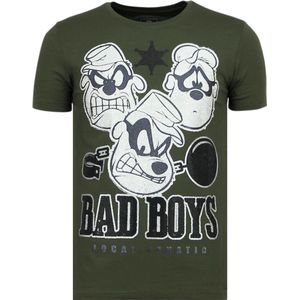 Beagle Boys - Grappige T shirt Mannen - 6319G - Groen