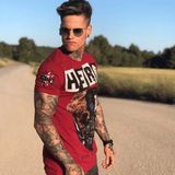 Hero Mask - Zomer T shirt Heren - 6323B - Bordeaux