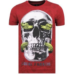 Local Fanatic Skull snake fun t-shirt