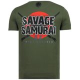 Psycho Mouse - Party T shirt Mannen - 6321G - Groen