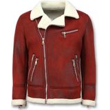 Lammy Coat - Rood - 100% Polyester - Slim Fit Model