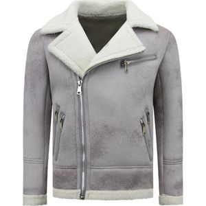 Tony Backer - Lammy Coat - Imitatie Bontjas - Rood - Slim Fit