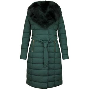 Gentile Bellini - Lange Winterjas - Zwart - Polyester - Slim Fit