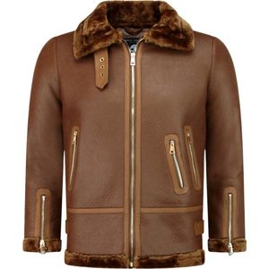 Imitatie Lammy Coat Dames - Bruin